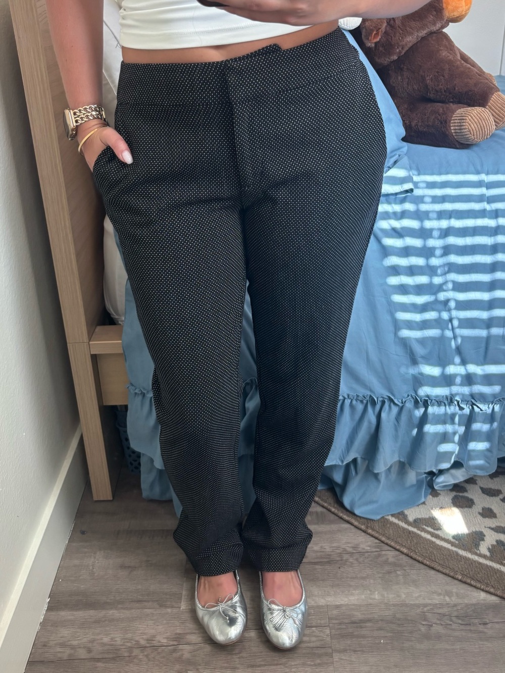 Ann Taylor Polka Dot Trousers
